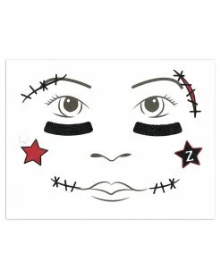 Spirit Halloween Kids Cheerleader Face Decal