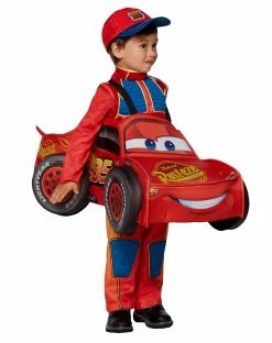 Spirit Halloween Toddler Lightning McQueen 3D Car Ride-Along Costume - Cars