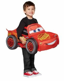 Spirit Halloween Toddler Lightning McQueen 3D Car Ride-Along Costume - Cars -Halloween ACCESSORIES store 01369461 c