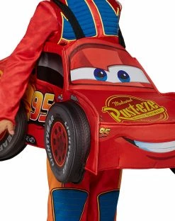 Spirit Halloween Toddler Lightning McQueen 3D Car Ride-Along Costume - Cars -Halloween ACCESSORIES store 01369461 e