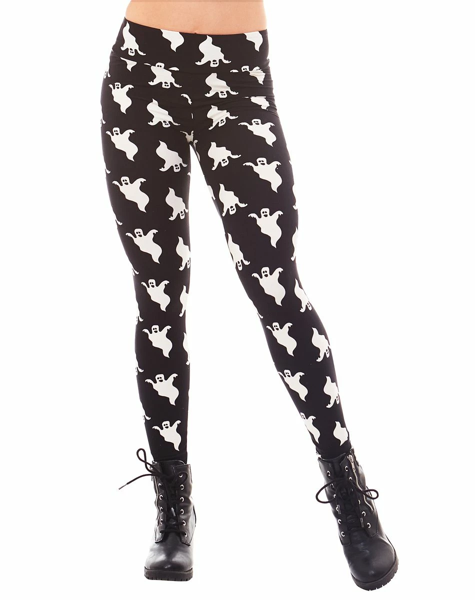 Spirit Halloween Ghost Leggings 1 Spirit Halloween Ghost Leggings