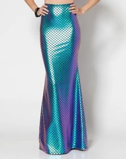 Spirit Halloween Adult Scaled Iridescent Mermaid Skirt -Halloween ACCESSORIES store 01370618 a