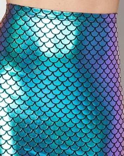 Spirit Halloween Adult Scaled Iridescent Mermaid Skirt -Halloween ACCESSORIES store 01370618 b