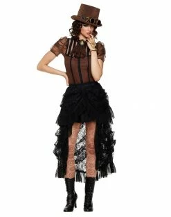 Spirit Halloween Black Lace Steampunk Skirt -Halloween ACCESSORIES store 01371152 c