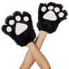Spirit Halloween Black Faux Fur Animal Paws
