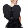 Spirit Halloween Black Velvet Angel Wings