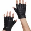 Spirit Halloween Fingerless Black Gloves