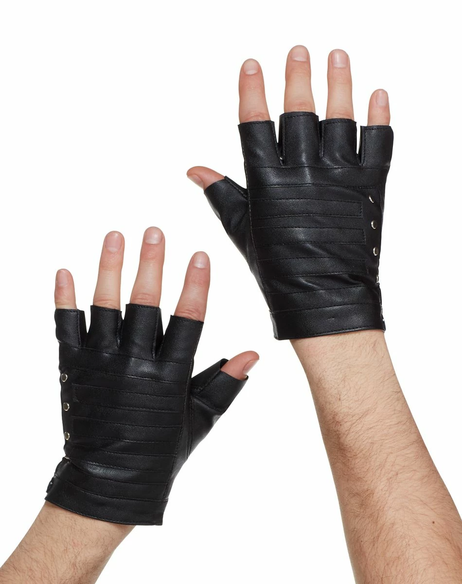 Spirit Halloween Fingerless Black Gloves 1 Spirit Halloween Fingerless Black Gloves