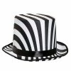 Spirit Halloween Black and White Top Hat