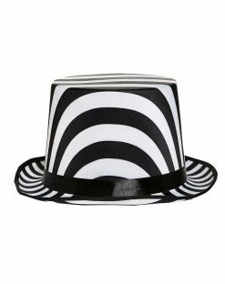 Spirit Halloween Black and White Top Hat -Halloween ACCESSORIES store 01377902 c