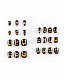 Spirit Halloween Pumpkin Press On Nails