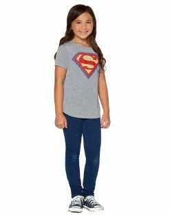 Spirit Halloween Kids Supergirl T Shirt - DC Comics -Halloween ACCESSORIES store 01380229 d