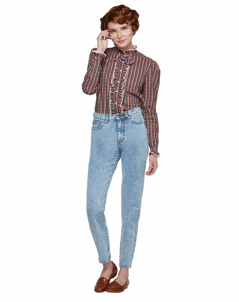 Spirit Halloween Adult Ruffle Barb Shirt - Stranger Things 3 Spirit Halloween Adult Ruffle Barb Shirt - Stranger Things - Image 3