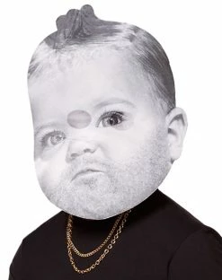 Spirit Halloween Bearded Baby Half Mask