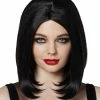 Spirit Halloween Midlength Black Wig