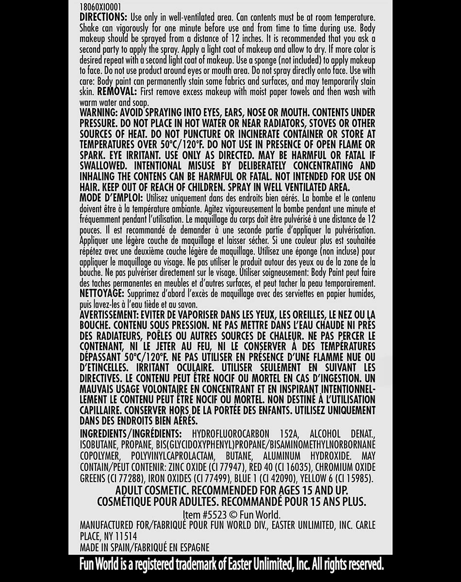 Spirit Halloween Black Body Spray 2 Spirit Halloween Black Body Spray - Image 2