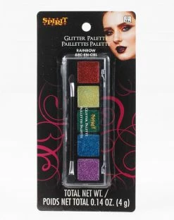 Spirit Halloween Rainbow Glitter Palette - 5 Count