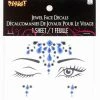 Spirit Halloween Blue Jewels Face Decal