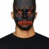 Spirit Halloween Light Up EL Wire X Eyes Mask