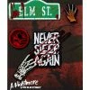 Spirit Halloween Freddy Krueger Pin and Patch Set - A Nightmare on Elm Street