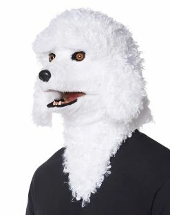 Spirit Halloween Moving Mouth Poodle Full Mask -Halloween ACCESSORIES store 01391382 c