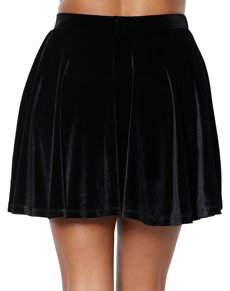 Spirit Halloween Velvet Skater Skirt 2 Spirit Halloween Velvet Skater Skirt - Image 2