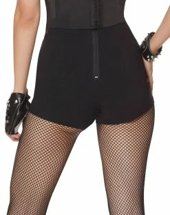 Spirit Halloween Black Lace-Up Shorts -Halloween ACCESSORIES store 01392430 c