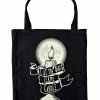 Spirit Halloween Black Flame Candle Tote Bag - Hocus Pocus