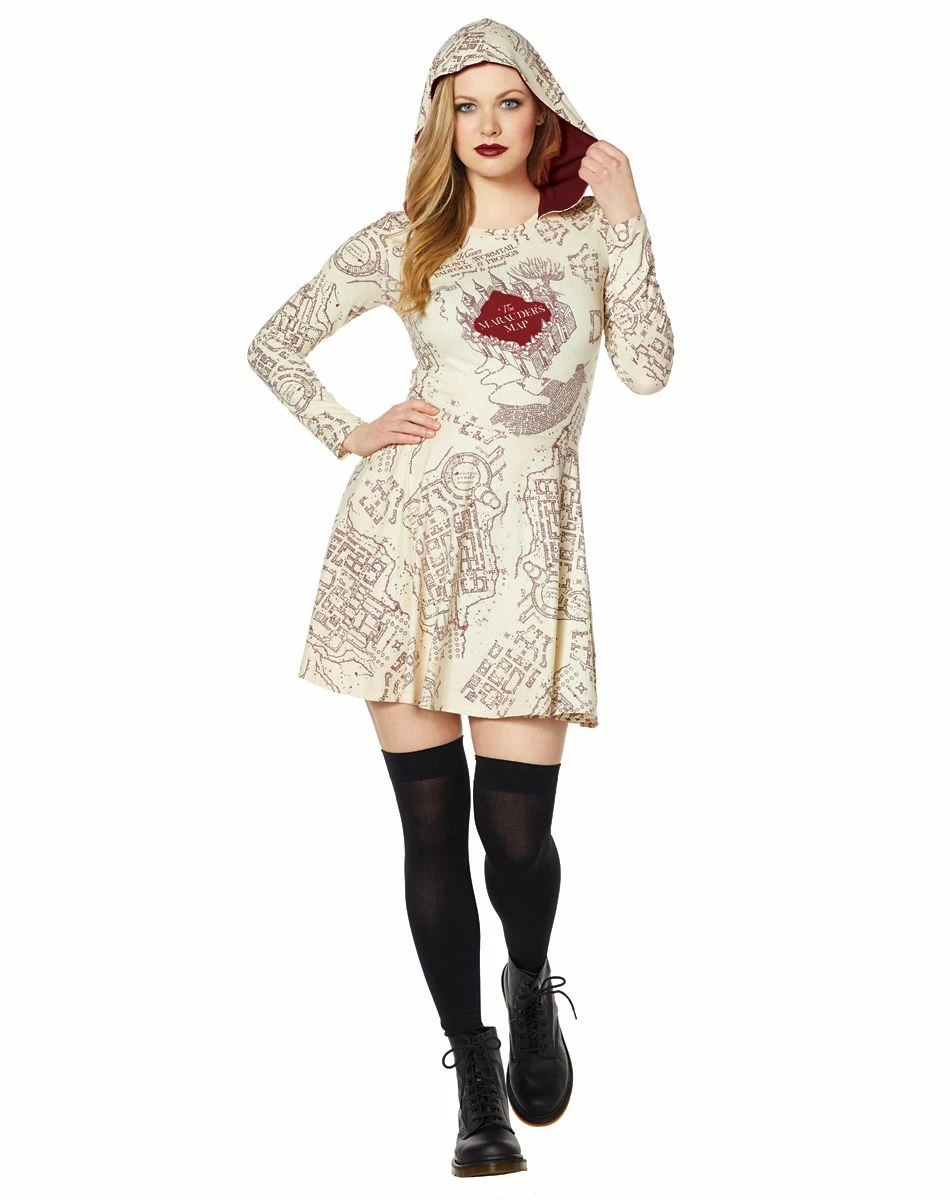 Spirit Halloween Marauder's Map Hooded Dress - Harry Potter 1 Spirit Halloween Marauder's Map Hooded Dress - Harry Potter