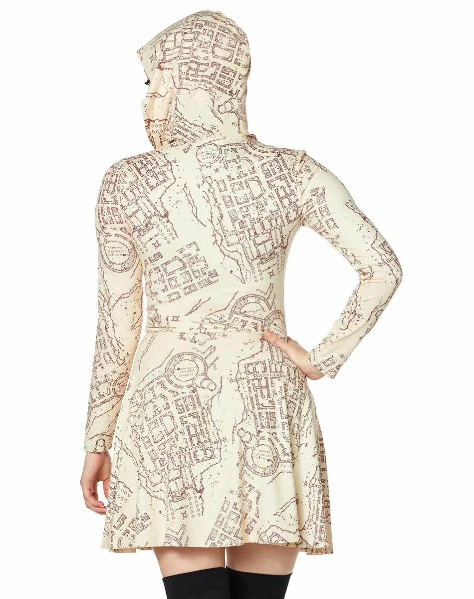 Spirit Halloween Marauder's Map Hooded Dress - Harry Potter 2 Spirit Halloween Marauder's Map Hooded Dress - Harry Potter - Image 2