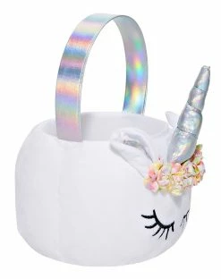 Spirit Halloween Plush Unicorn Bucket -Halloween ACCESSORIES store 01394949 b