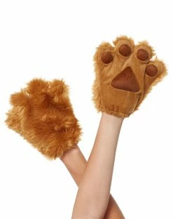 Spirit Halloween Kids Fuzzy Brown Paws