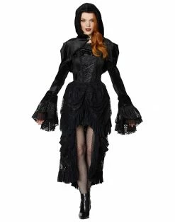 Spirit Halloween Hooded Capelet Jacket -Halloween ACCESSORIES store 01398205 c