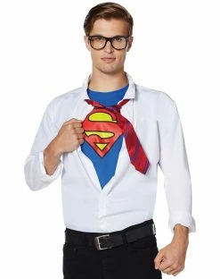 Spirit Halloween Adult Superman Shirt Kit - DC Comics 3 Spirit Halloween Adult Superman Shirt Kit - DC Comics -Halloween ACCESSORIES store 01398395 b