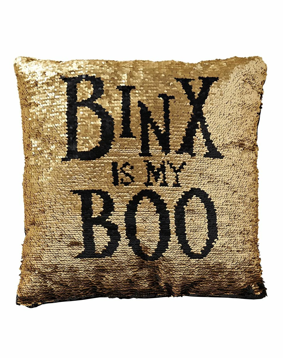 Spirit Halloween Reversible Sequined Binx Pillow - Hocus Pocus 2 Spirit Halloween Reversible Sequined Binx Pillow - Hocus Pocus - Image 2