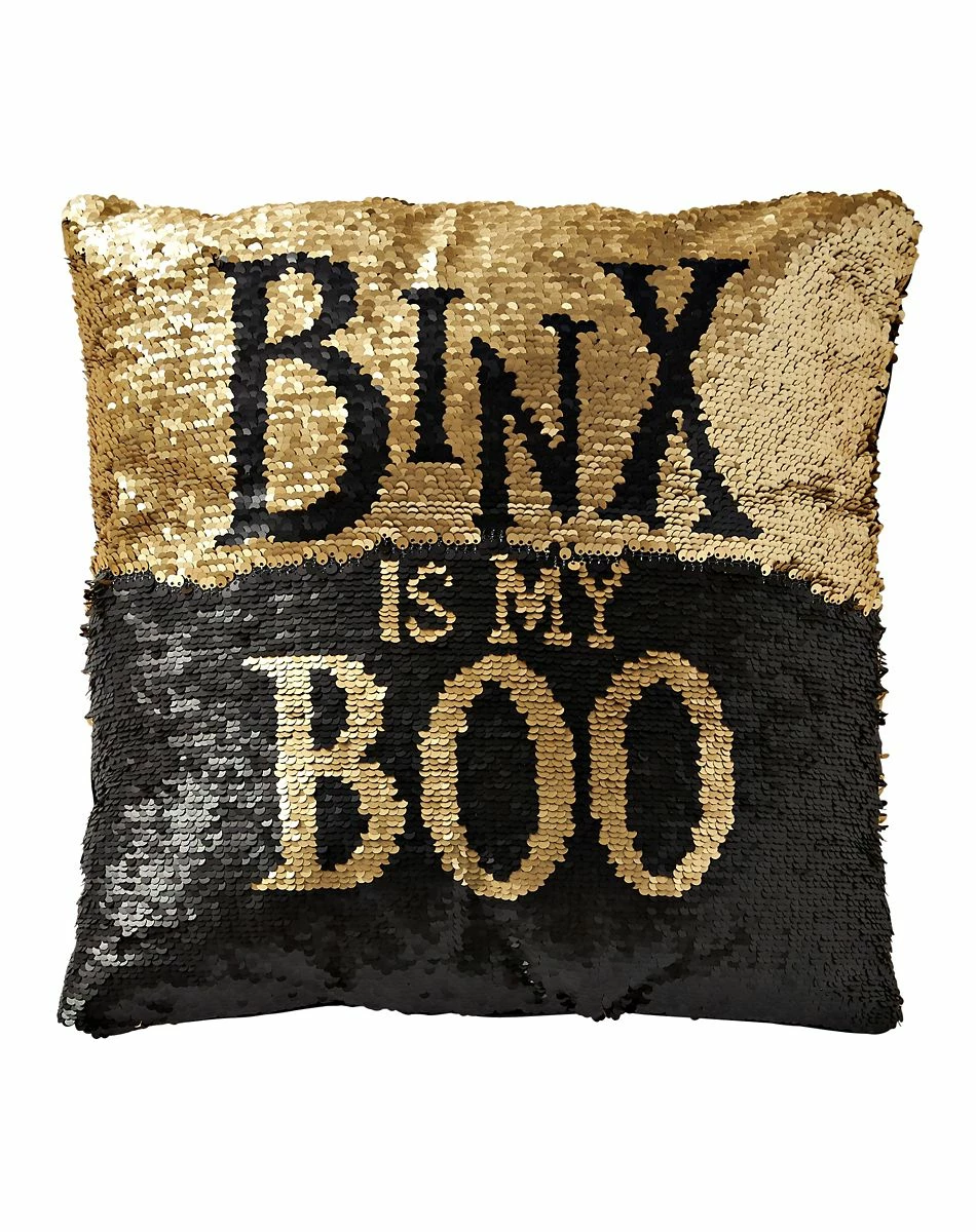 Spirit Halloween Reversible Sequined Binx Pillow - Hocus Pocus 3 Spirit Halloween Reversible Sequined Binx Pillow - Hocus Pocus - Image 3
