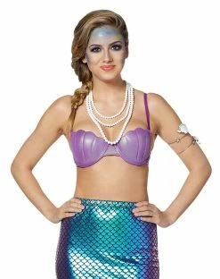 Spirit Halloween Purple Mermaid Bra