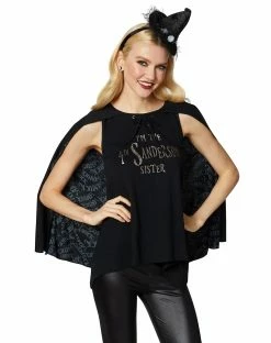 Spirit Halloween Fourth Sanderson Sister Caped T Shirt - Hocus Pocus