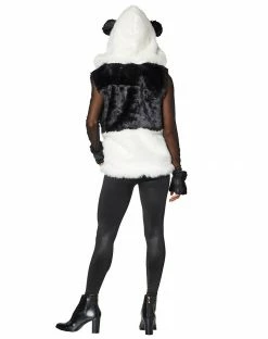 Spirit Halloween Faux Fur Panda Vest -Halloween ACCESSORIES store 01401249 d
