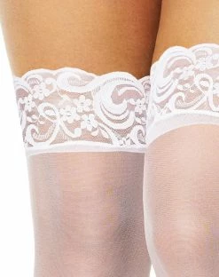 Spirit Halloween White Lace Thigh High Stockings 5 Spirit Halloween White Lace Thigh High Stockings -Halloween ACCESSORIES store 01402809 c