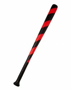 Spirit Halloween Red and Black Stripe Bat