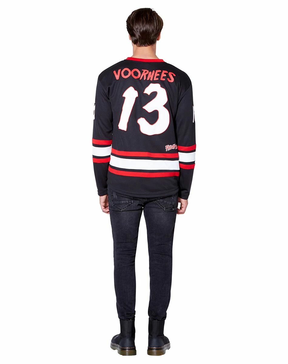 Spirit Halloween Jason Voorhees Hockey Jersey - Friday the 13th 2 Spirit Halloween Jason Voorhees Hockey Jersey - Friday the 13th - Image 2