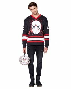 Spirit Halloween Jason Voorhees Hockey Jersey - Friday the 13th 6 Spirit Halloween Jason Voorhees Hockey Jersey - Friday the 13th -Halloween ACCESSORIES store 01405588 c