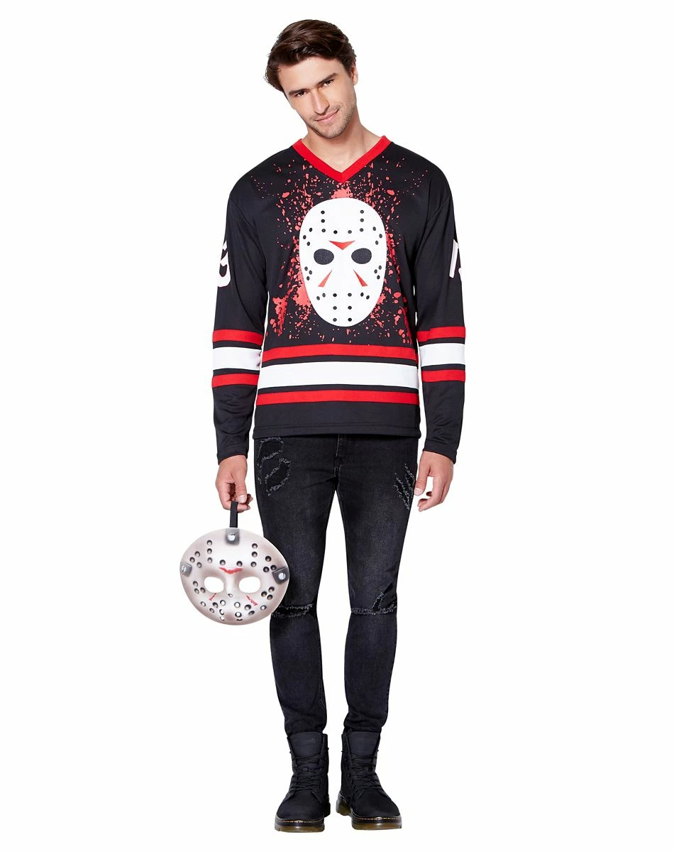Spirit Halloween Jason Voorhees Hockey Jersey - Friday the 13th 3 Spirit Halloween Jason Voorhees Hockey Jersey - Friday the 13th - Image 3