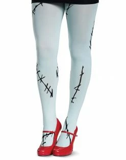 Spirit Halloween Stitched Sally Tights - The Nightmare Before Christmas -Halloween ACCESSORIES store 01407253 c