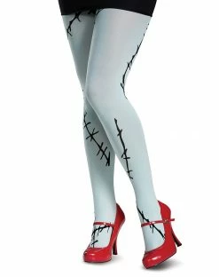 Spirit Halloween Stitched Sally Tights - The Nightmare Before Christmas -Halloween ACCESSORIES store 01407253 d