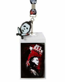 Spirit Halloween Michael Myers Lanyard - Halloween -Halloween ACCESSORIES store 01407337 c