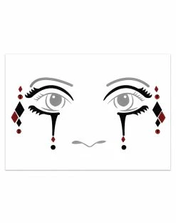 Spirit Halloween Jester Face Decal