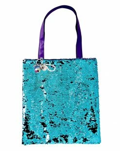 Spirit Halloween Mermaid Reversible Sequin Tote Bag -Halloween ACCESSORIES store 01410984 c