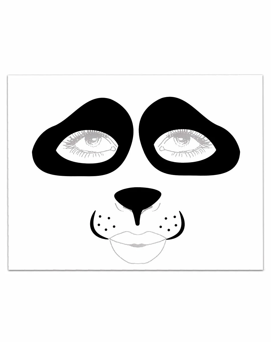 Spirit Halloween Panda Face Decal 1 Spirit Halloween Panda Face Decal